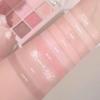 Romantische Sakura 9 Farben Lidschattenpalette Matt Schimmernd Milk Tea Pfirsichfarbe Make-up-Palette