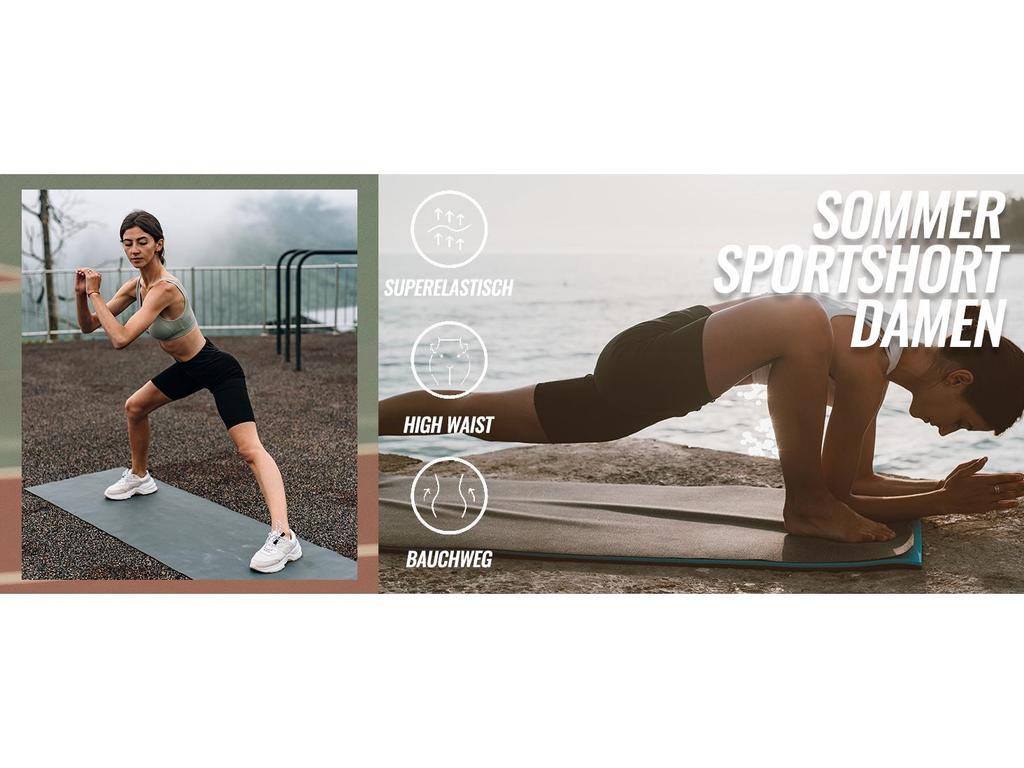 Frühling/Sommer Damen High-Waist Leggings mit Taschen: Schlankmachende, Po-Hebende Yoga-Sporthosen, Auf Lager.