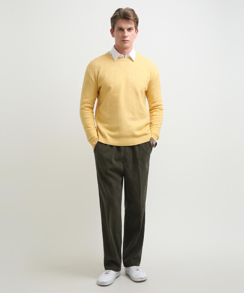 Seuteulaikeu Modern Corduroy Straight Pants (Khaki)