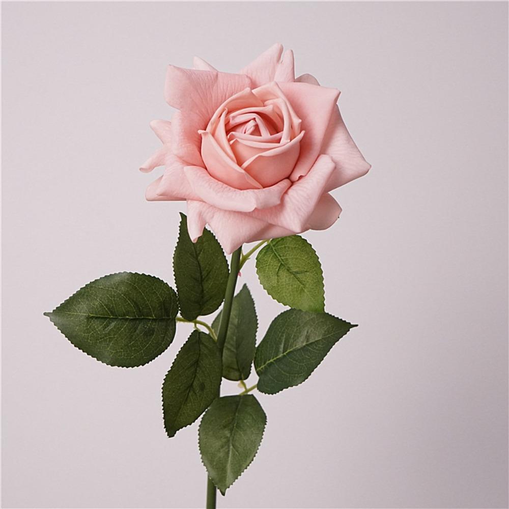 Cloth Artificial Rose Flower Iron Wire Simulation Rose Realistic Artificial Rose  Home Decoration