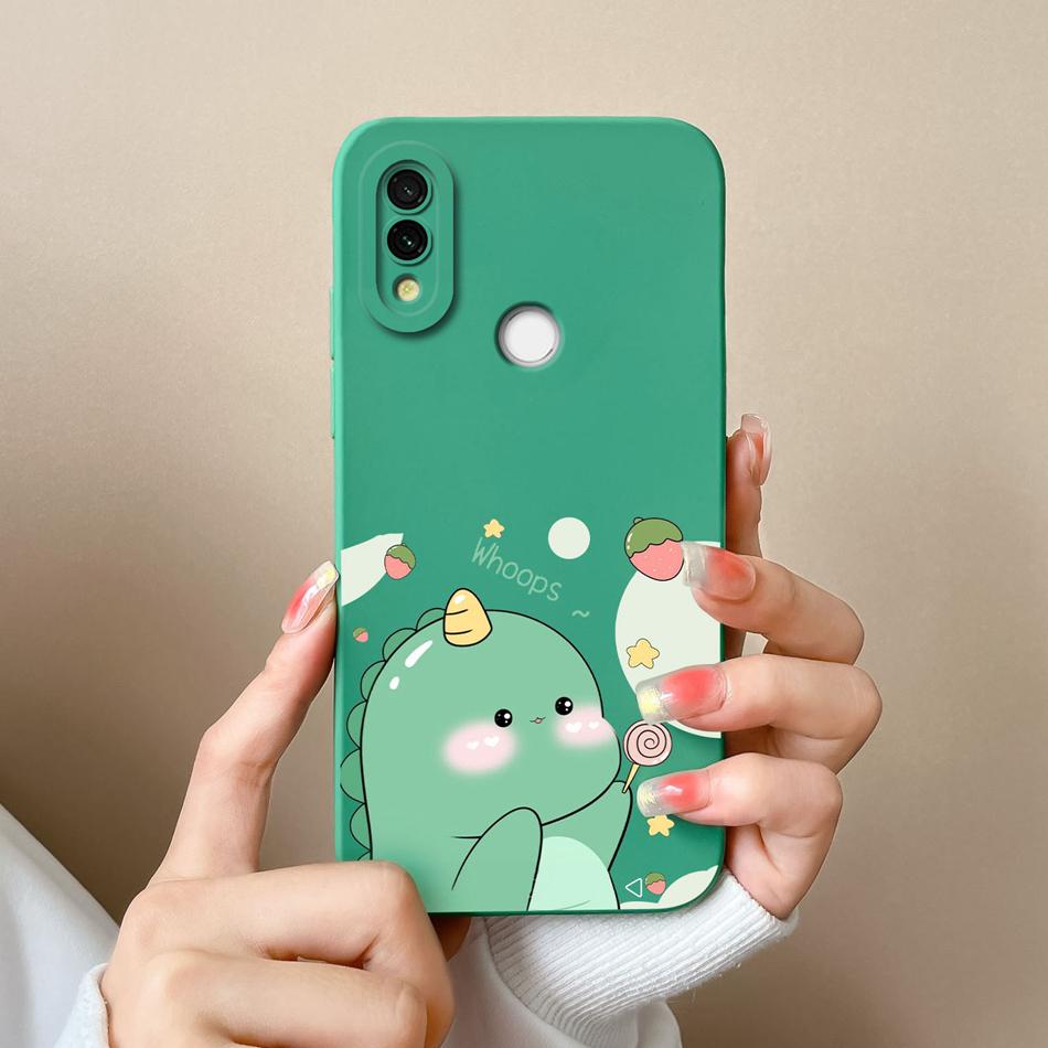 Case Cover For Redmi 7 Cartoon Soft Smooth Liquid Silicone Full Protection Anti Choc Phone Cover For Xiaomi Redmi7 Bumper Fundas