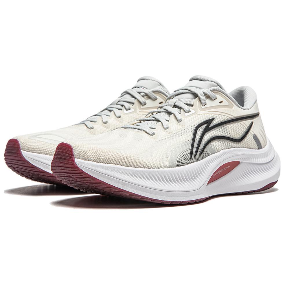 Li Ning Yue Ying 4 Soft Bounce Ground Grip Stable Support Shock Absorption Non-Slip Wear-Resistant Breathable Rebound Low-Top Running Shoes ARHU022-2