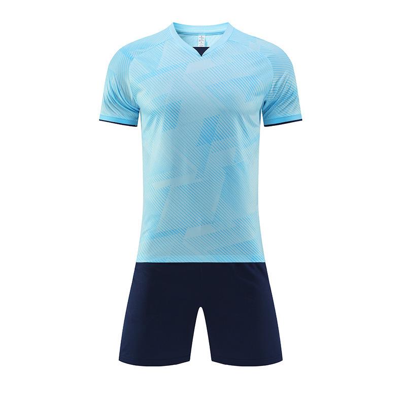 New Quick-Dry Short Sleeve Football Kit for Adults & Students - Team Sports Competition Uniforms for Children.