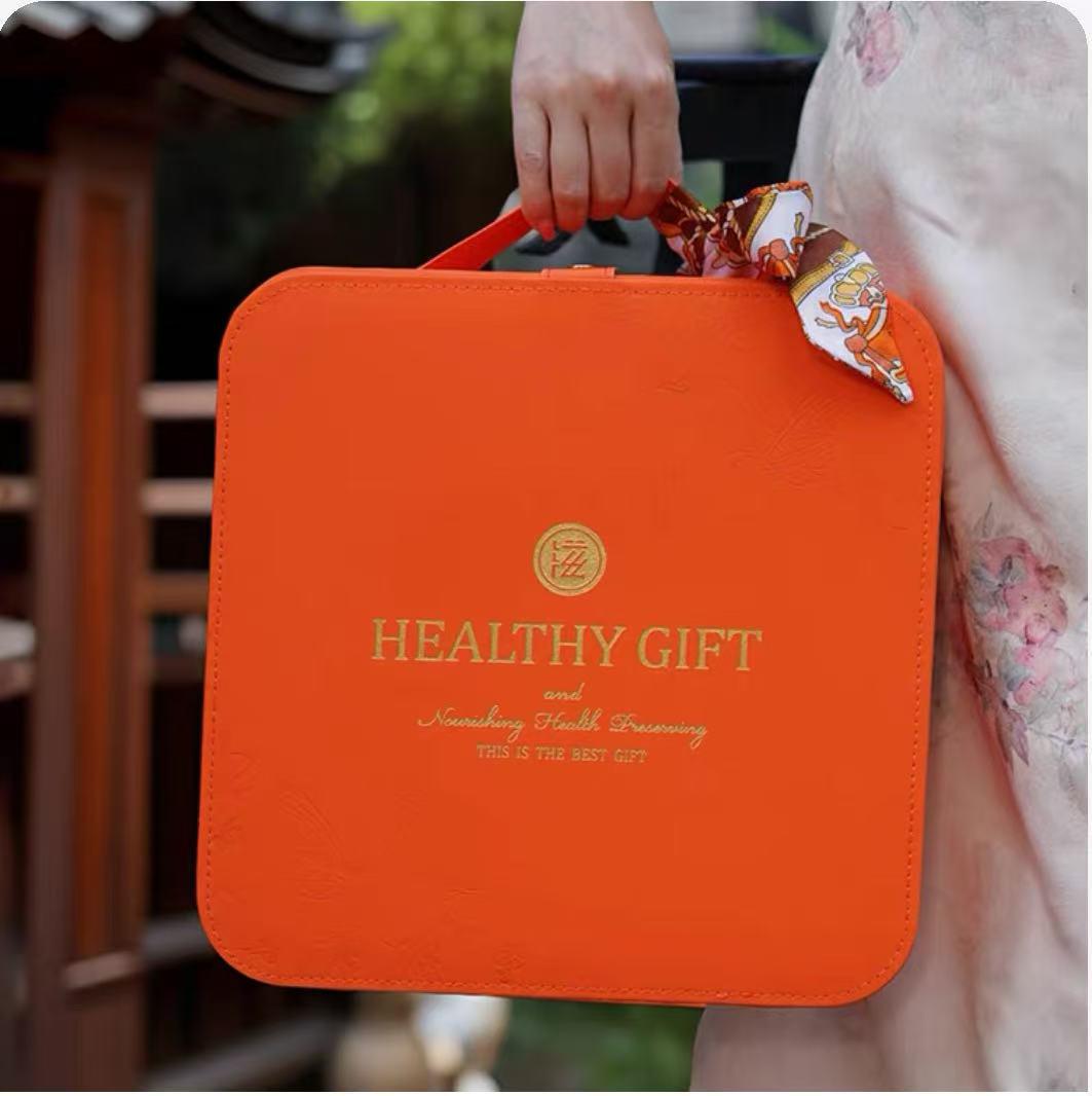 

Zi-Handheld Hermes Orange Bird s Nest Leather Gift Packaging Box, 50g Capacity, Empty. Price for 16 Sets