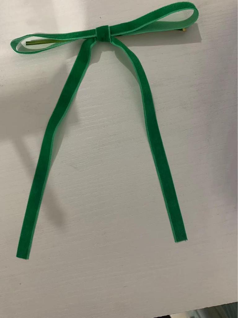 Set of 24 Velvet Bow Tie Ribbon Ornaments for Christmas Trees and Holiday Parties