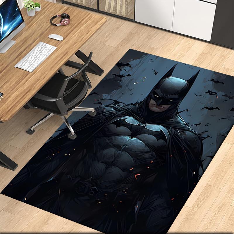 Batman Printed Carpet, for Office Chair Living Room Bedroom Kitchen Room Decor Gifts.