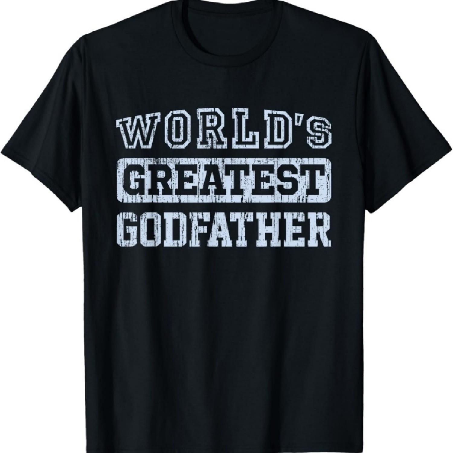 

Mens World s Greatest Godfather Vintage T-Shirt XXXXXL чорний