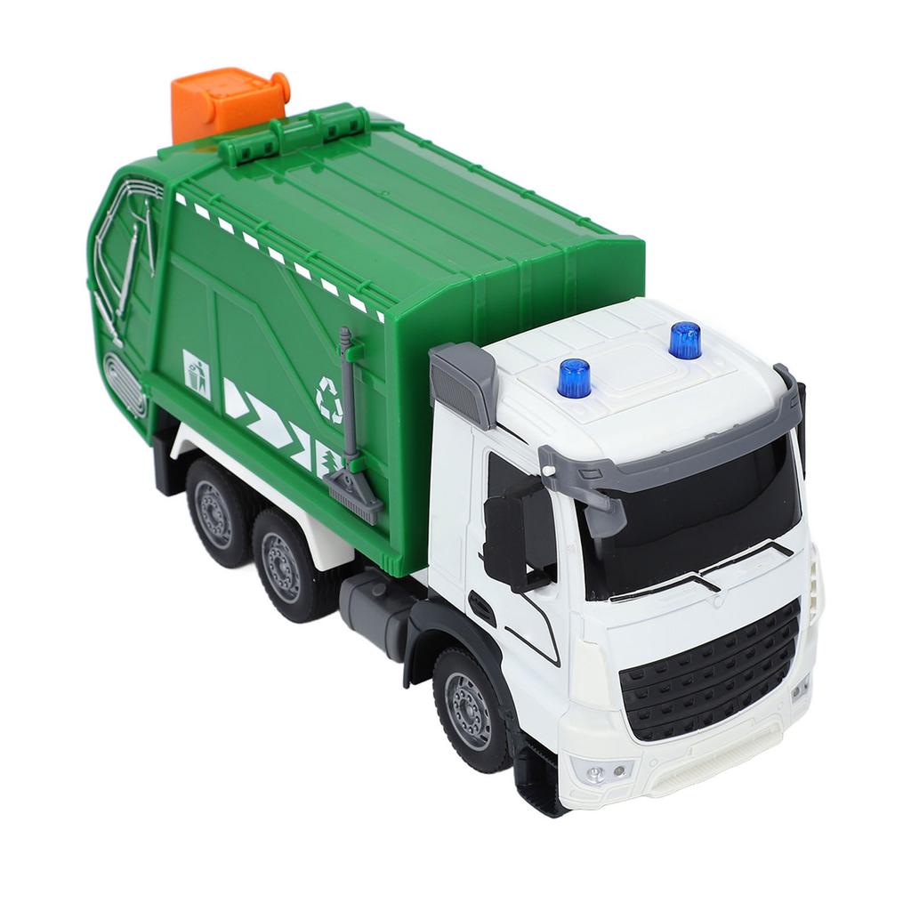 11 Channel Remote Control Garbage Truck Toy with Lights Music Realistic 2.4G Frequency for Boys