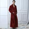 Thickened Flannel Robe: Warm Coral Fleece Bathrobe for Couples - Men's & Women's Plus Size Zipper Nightgown