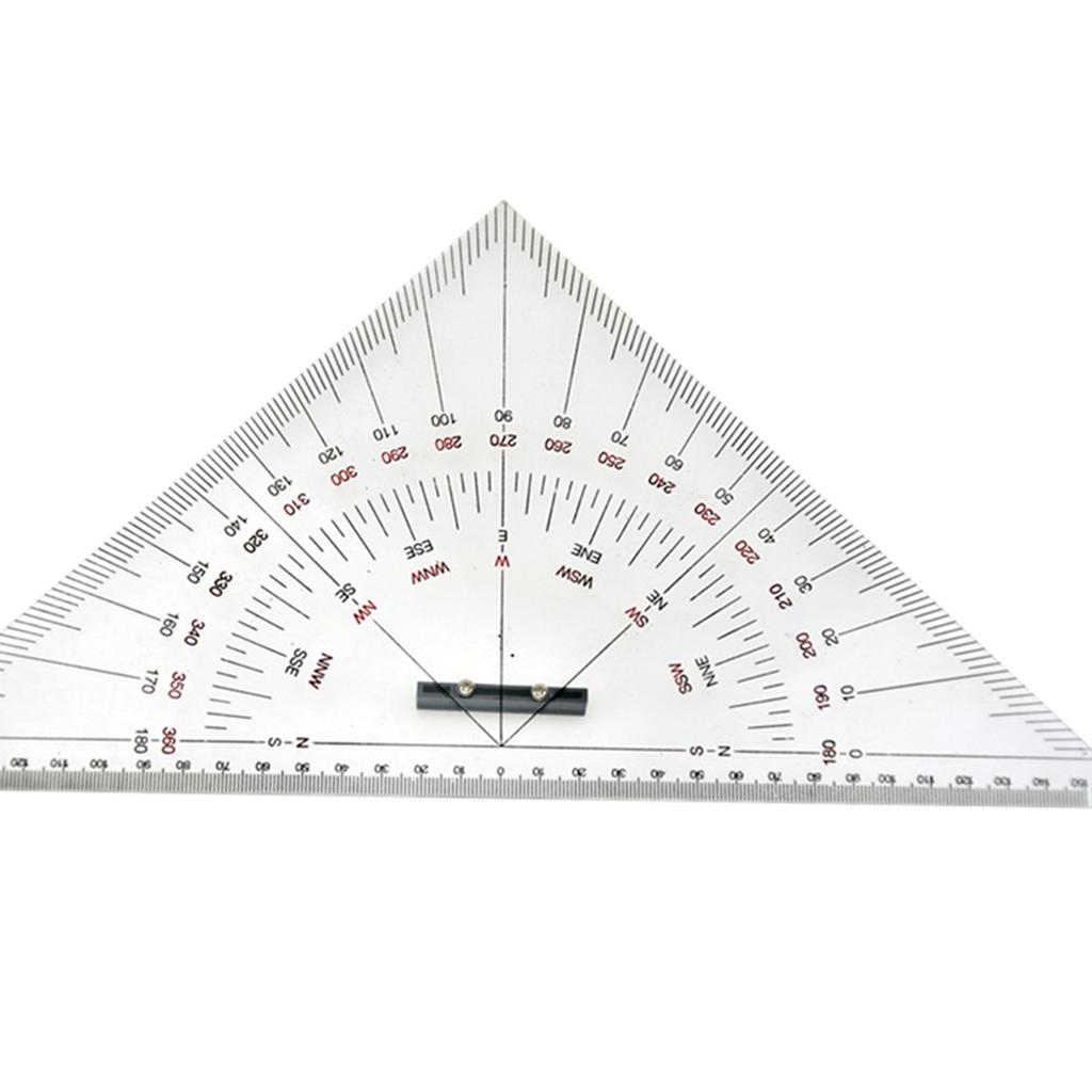 300mm Large-Scale Triangle Ruler Protractor for Ship Drawing Teaching Engineering Geometry Rulers Math Protractor Ruler