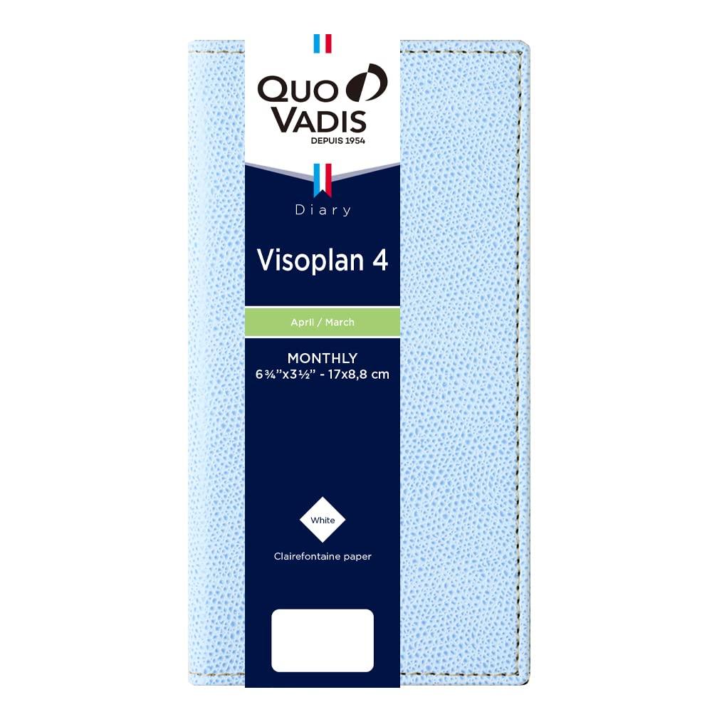

QUOVADIS 2026 April-start Diary Biso Plan 4/Club Monthly Slim 17x8.8cm sky blue qv66502sb