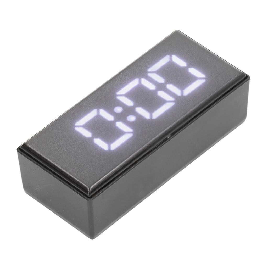 Digital Clock Energy Saving Backlight LED Mirror Digital Display Electronic Alarm Clock for Dormitory Home Bedroom White