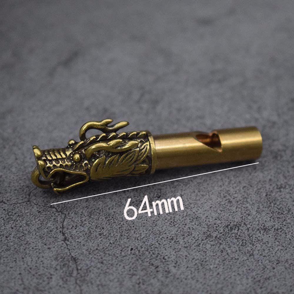 Charm Brass Keychain Survival Outdoor Whistle Outdoor Survival Tools Keys Chain Car Pendants