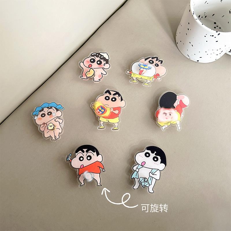 Fun Cartoon Xiaoxin Retractable Lazy Mobile Phone Airbag Bracket Back Sticker Portable Desktop Watching Drama