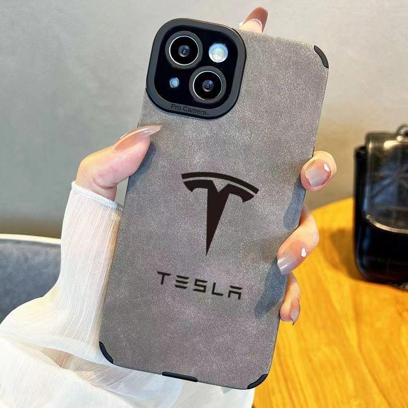 AMK1 T-TeslaS Car Logo Phone Case For IPhone 16 15 14 13 11 12 Pro Max Mini Xs X Xr 7 8 Plus Se Protect Cover