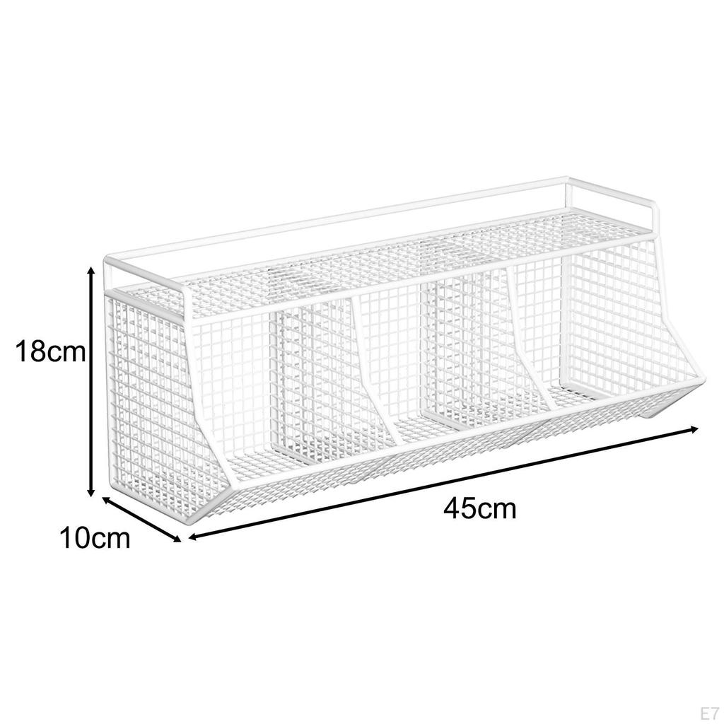 Cabinet Storage Basket, Ginger Garlic Holder, Spice Rack, Hanging Wire Kitchen Organizer for