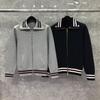 TIME BREATHE Knit TB Unisex Cardigan Sweater - Autumn Winter Korean Style Trendy Outerwear