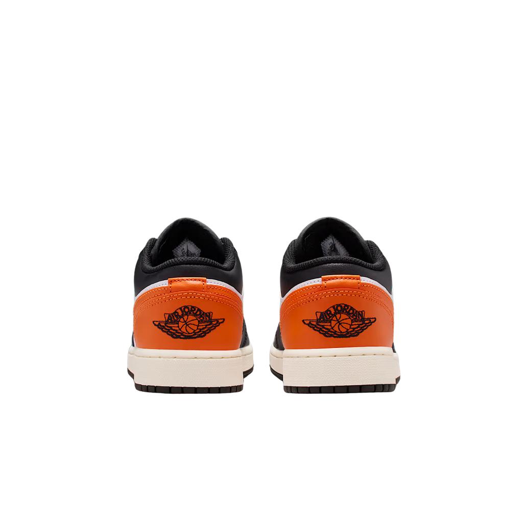 Air Jordan 1 Low GS Shattered Backboard 2.0 Dětské tenisky Oranžová Černá Bílá 553560-081