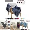 Luxurious Sherpa Flannel Fleece Blanket Soft Plush Warm Thickened Comfort