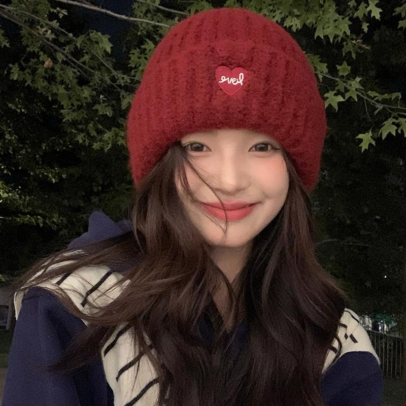 Autumn and Winter Wool Pile Hats with Large Head Circumference Versatile Casual Cold Hats Warm Hats Couple Ear Protection Knitted Hats