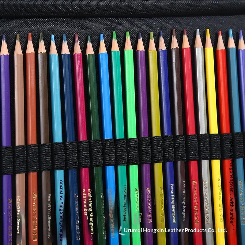 Large Capacity Student Pencil Case 2-Layer Organizer 72-Hole Fits 72-96 Pencils School Office Artist Use H-002 Basic Packaging