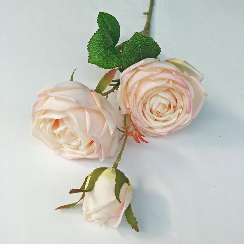 Silk Rose Realistic Floral Arrangement For Wedding And Home Gift Decoration