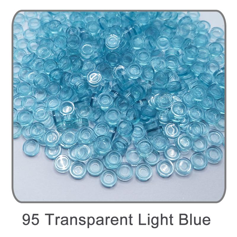 1000PCS 98138 Round Tile 1x1 Flat Circle Pixel Art Stuff Painting Construction Block Mosaic Drawing ideal for Artist Professional Player