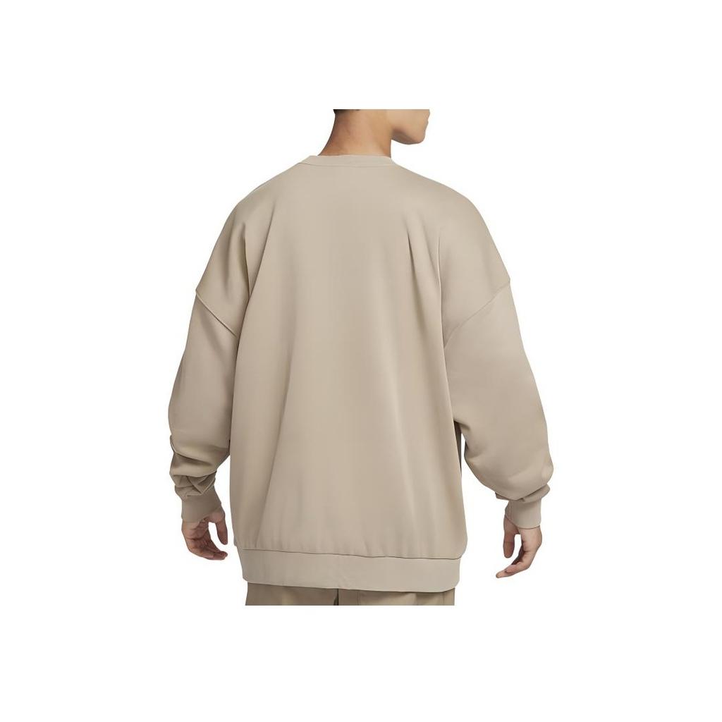 Nike Club Oversize Logo Pattern Crewneck Pullover Sweatshirt Men sweatshirt Khaki HJ1820-247