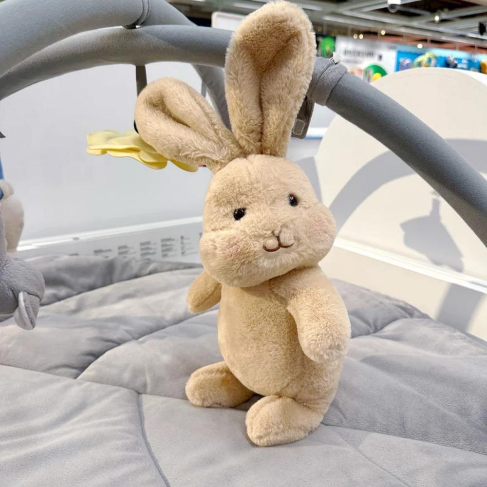 30/40cm INS Kawaii Denmark Rabbit Plush Toy Stuffed Brown Bunny Doll Baby Sleeping Plushie Pillow Birthday Gift For Kids Decor