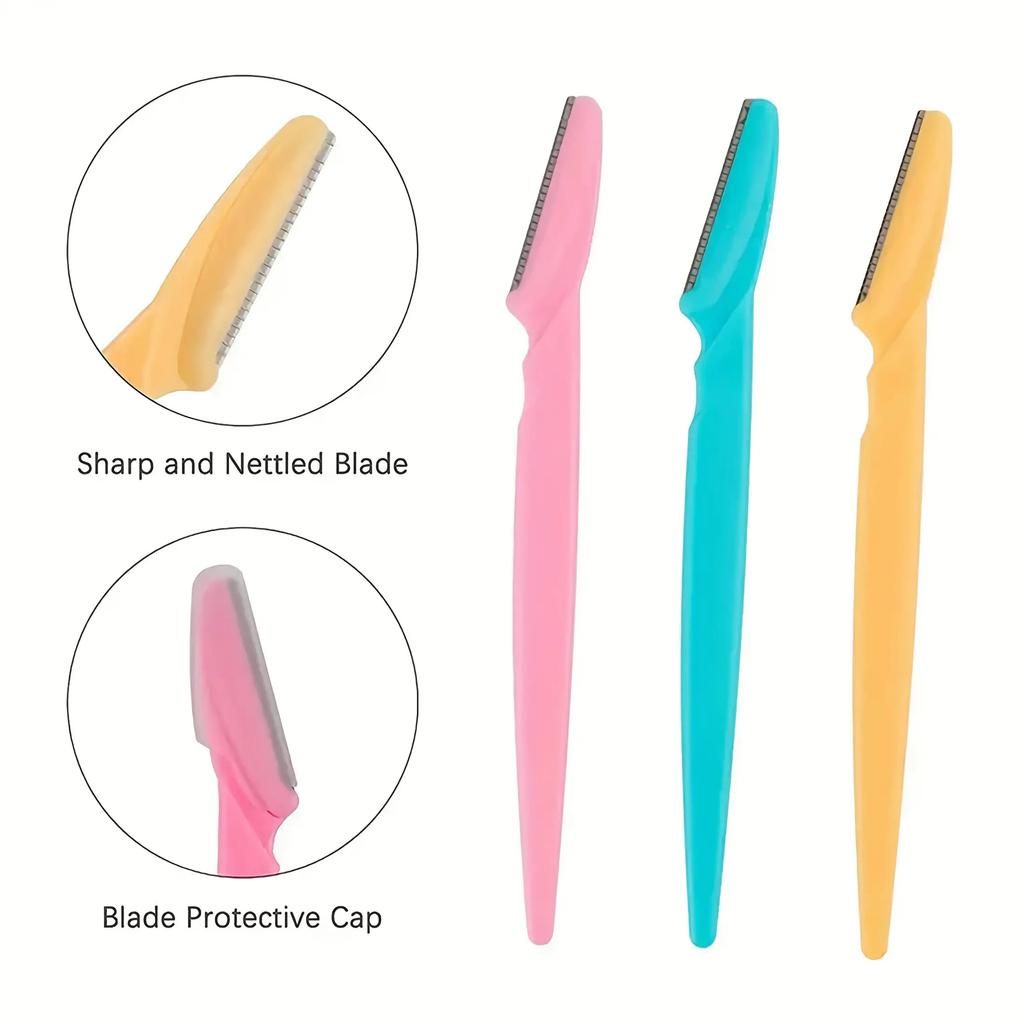 30/40Pieces Stainless Steel Eyebrow Razor Set Fashion Design, Durable Blades, Smooth Surface, Facial Hair Remover, Personal Care