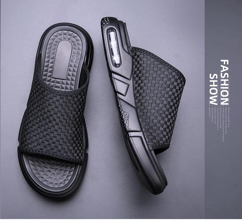 Summer Men Sandals Casual Sport Outdoor Beach Slippers Fashion Korean Air Cushion Male Shoes Light Comfortable Walking Footwear