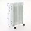 IRIS OHYAMA Heater Oil Heater 8 Tatami Wave Type 500W/700W/1200W Small Compact Temperature Adjustable Mechanical Cord Storage With Casters Feet Energy