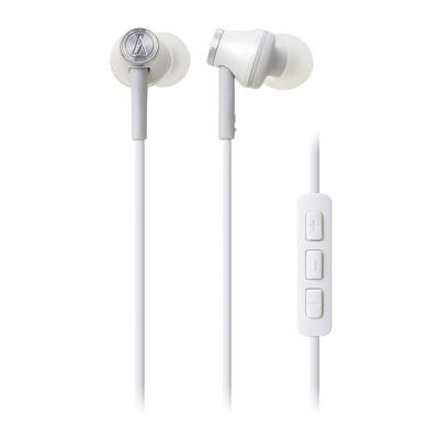 Auriculares in-ear Audio-Technica para iPod/iPhone/iPad con micrófono, blanco ATH-CK330i WH