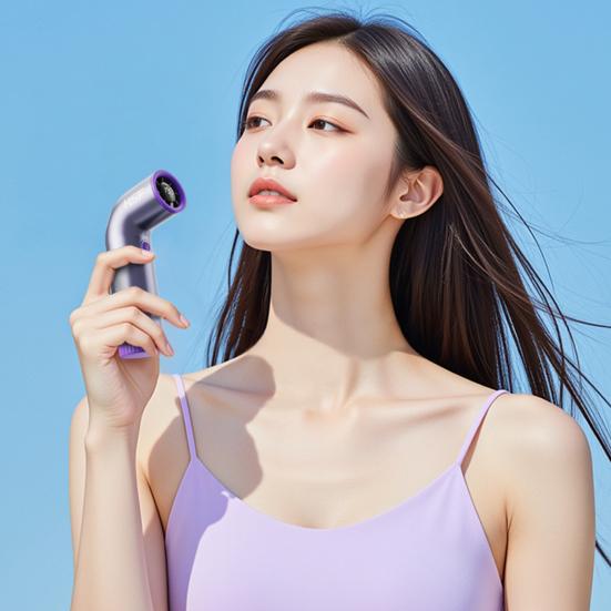 Portable Handheld Fan with Brushless Motor Digital Display Strong Airflow High Speed Rechargeable Personal Small Travel Fan