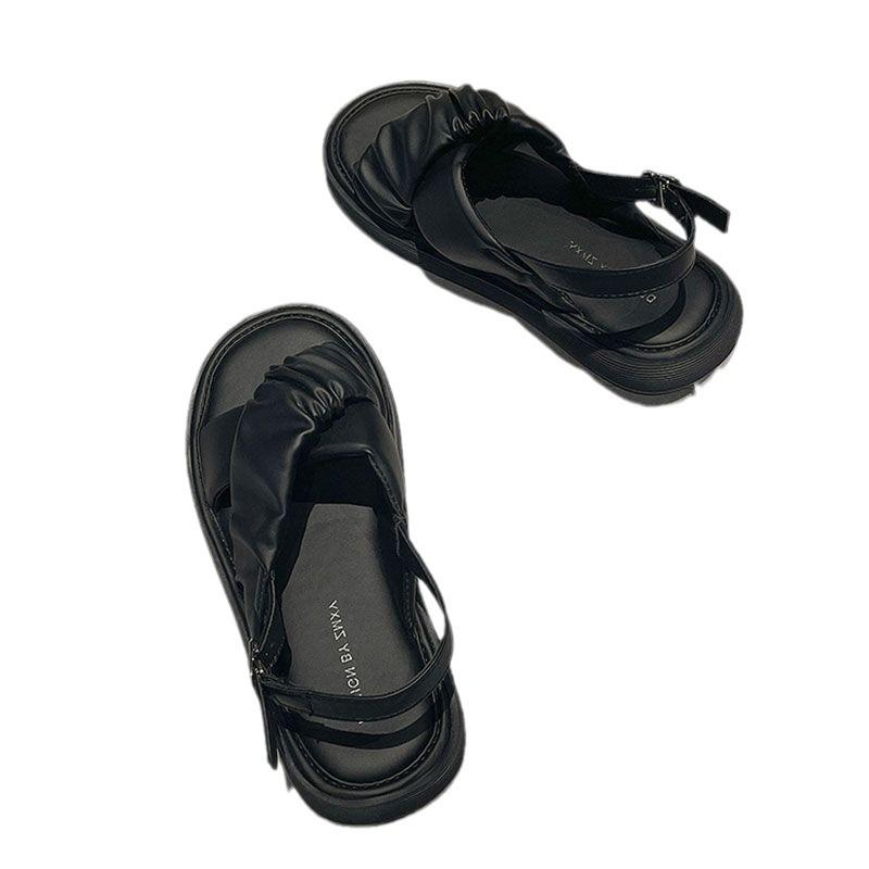 Soft-soled Sandals Women's New Summer Non-slip Casual Versatile Flat-bottomed Beach with Roman Shoes