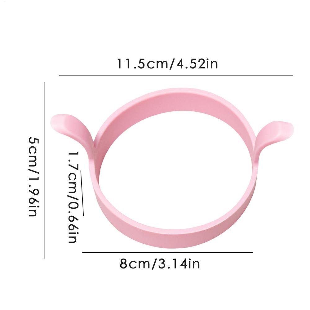 1PC Silicone Ring Fried Egg Mold Nonstick Pancake Ring Molds Heat Resistant Multi-function Portable Creative For Cooking Tools