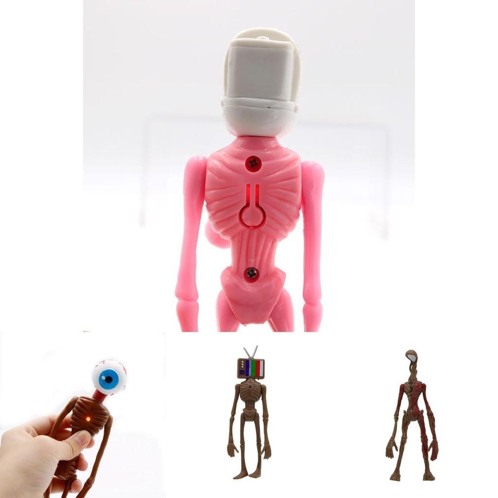 Figure di Siren Head Luminescenti 4pz PVC Oggetti da Collezione per Ornamento Regalo per Bambini