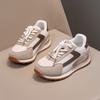 Warrior Stylish Simple Trendy Versatile Easy On And Off Slip Resistant Durable Support Low Top Running Shoes Kids Sneaker Mica-Khaki-Brown WZ-B840T01