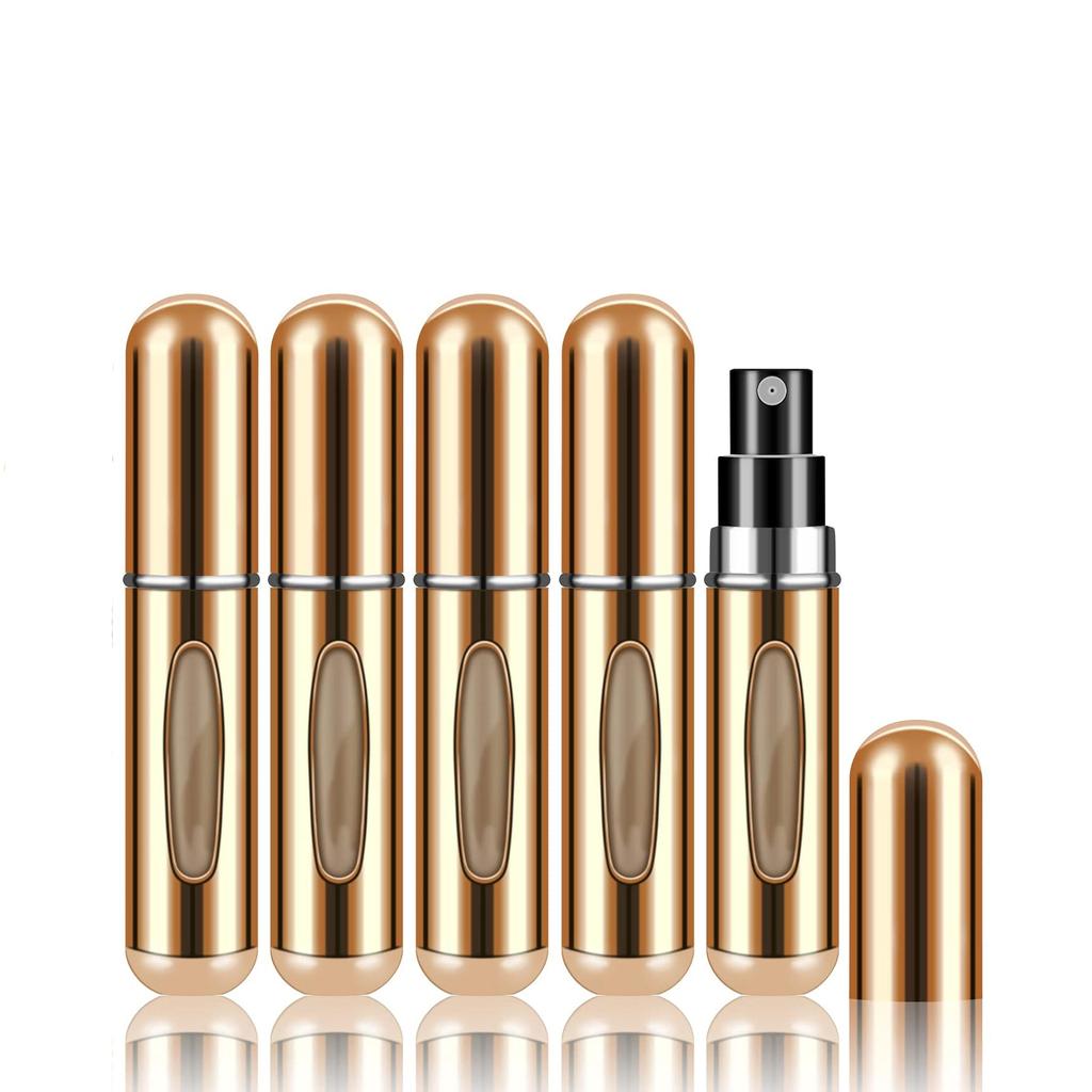 5Pcs/Set Travel Perfume Bottle Refillable Portable Mini Atomizer Spray Refill Bottle Women Pocket Dispenser Cologne Sprayer 5ml