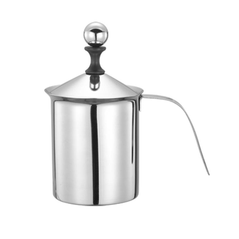 304 Stainless Steel Manual Milk Frother for Cafes and Restaurants