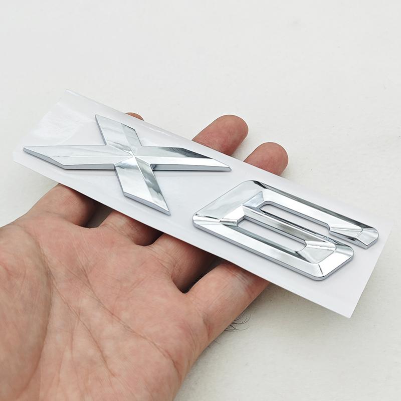 New 3D ABS Car Rear Trunk Logo X1 X3 X5 X6 X7 GT Z4 Emblem Badge Sticker For BMW U11 F39 G01 G45 F26 G02 G05 G06 G07 Accessories
