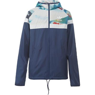 Giacca Lunga con Cappuccio Color Block Serie Originals Trefoil Uomo Giacche Blu AX5463