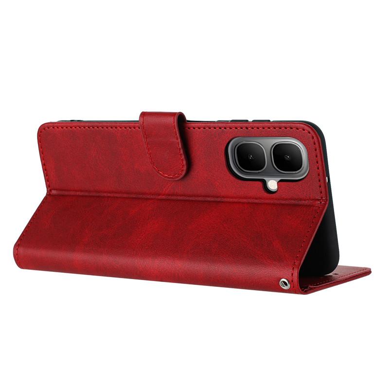 Magnetic Flip Cover Leather Case For Tecno Pop 10 Pova 7 Ultra Camon 40 Premier Spark 40 Pro+ 5G Cases Solid Color Wallet Bags