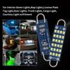 2Pcs Car W5W LED Canbus Bulbs 44mm Super Bright LED Lights 24SMD Reading Lamp Auto Interior Dome Light 240LM 12V Signal Lamp
