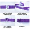 183*3.8cm Cotton Yoga Strap Adjustable Woven Stretch Belt with D-Ring Buckle Fitness Pilates Stretching Exercise Rope
