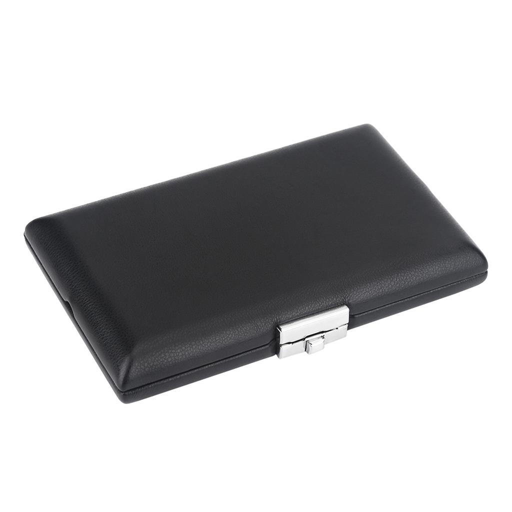PU Leather Cover Black Bassoon Reed Container Box Case with Slots for 6pcs Reeds