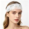 Multi-color floral textured lace elastic single-layer breathable headband for wedding and party hair accessories