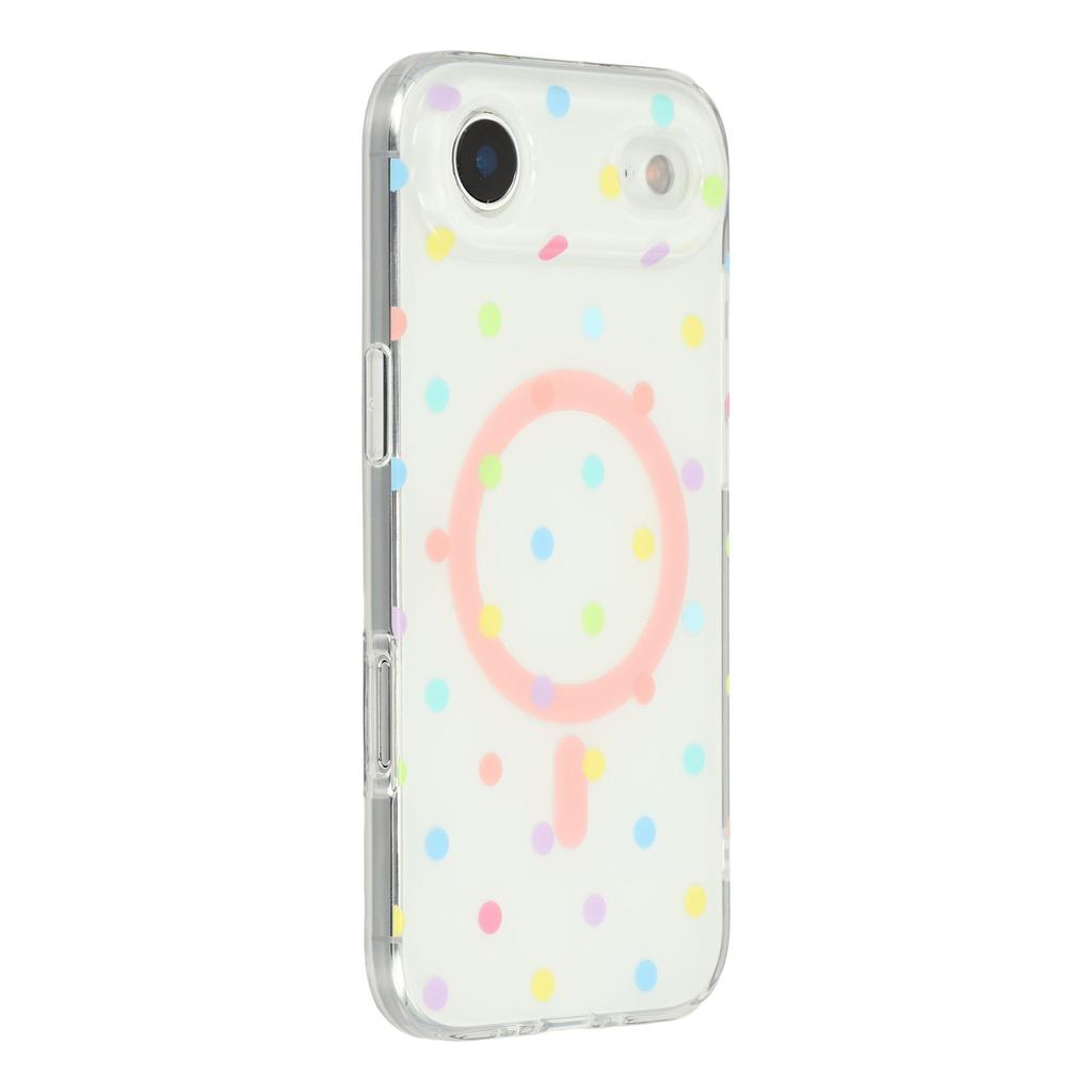 For iPhone Air Case Polka Dot Pattern TPU + PC Phone Cover Compatible with MagSafe