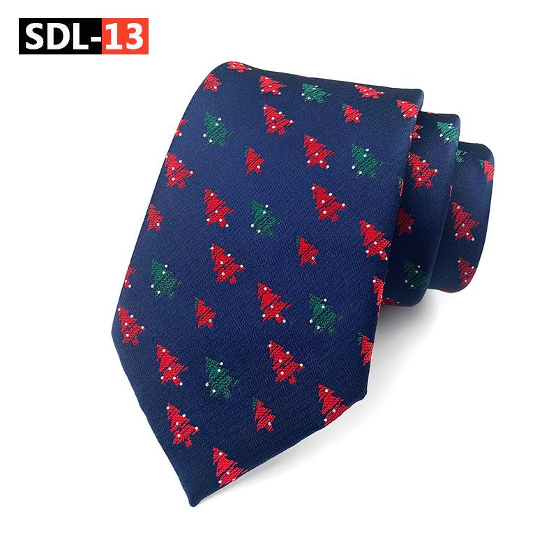 High Density Christmas Tie Wedding Groom Tie Festive Holiday Tie