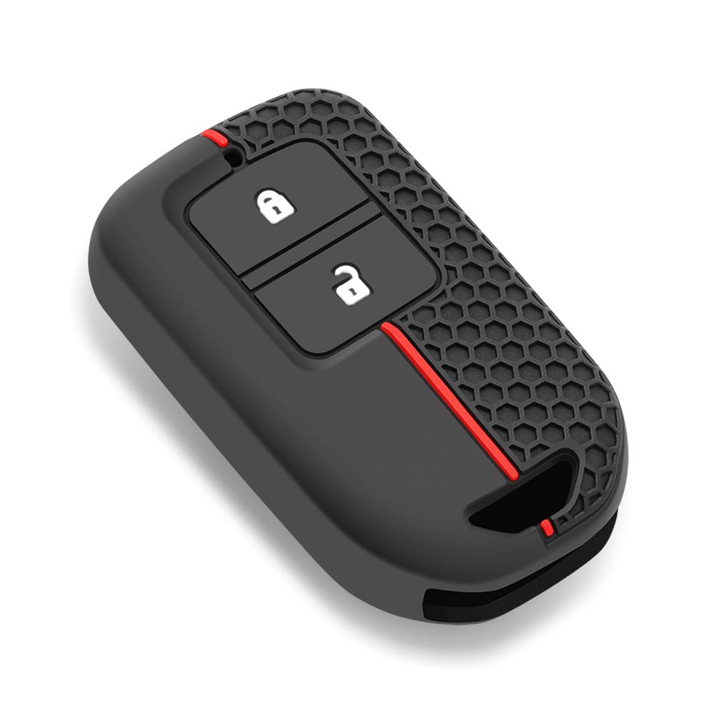 2/3/57 Buttons Silicone Remote Car Key Case for Honda Fit Odessey City Jazz XRV Venzel HRV CRV Accord Key Cover Car Accessories
